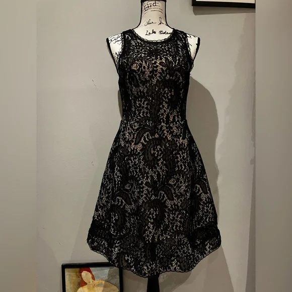 chinese dress ladies Airabella Lace Mini Dress Black main image 0